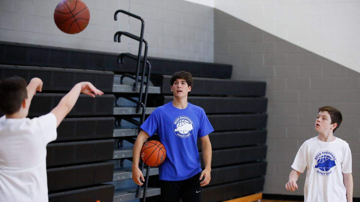North Laurel High School basketball senior and UK men’s basketball commit Reed Sheppard hosted a youth basketball camp on Saturday afternoon at Millard Grade School in Pikeville. Sheppard is currently one of four commits for UK men’s basketball in the class of 2023.