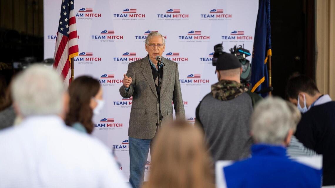 Mitch McConnell uses unspent campaign money to urge Kentuckians to get vaccinated