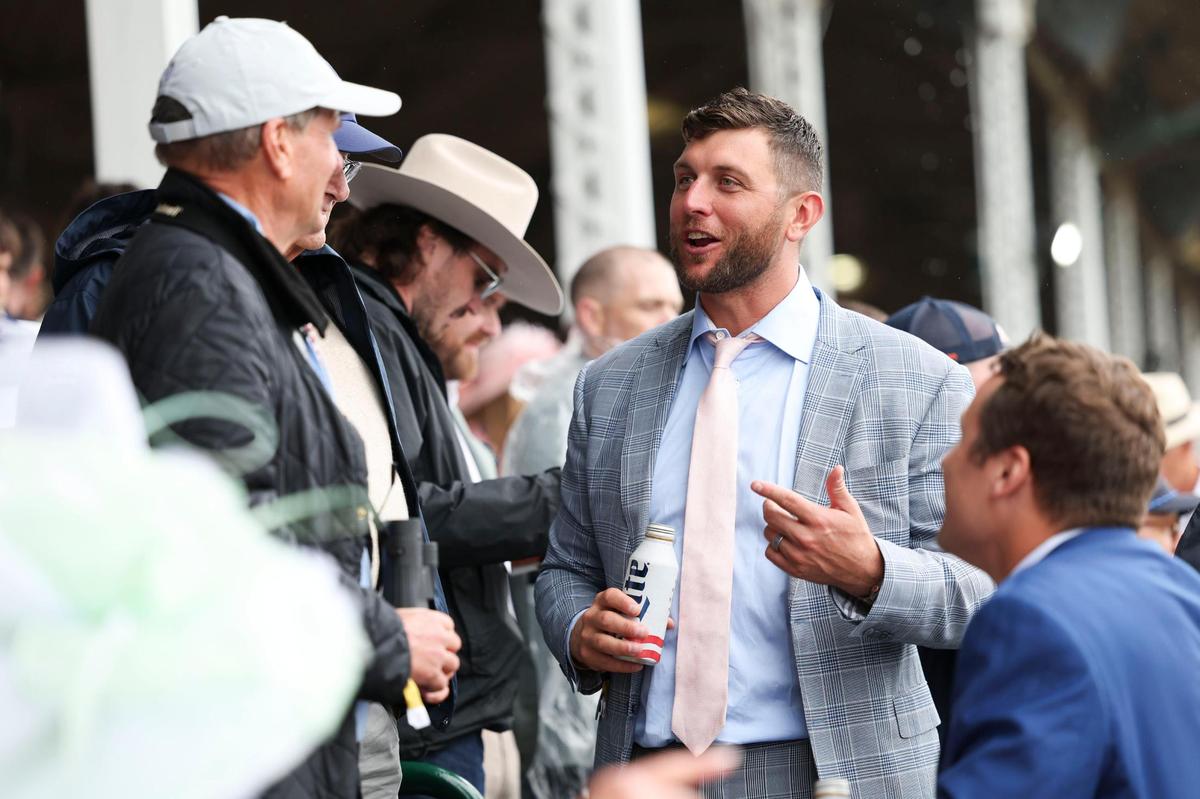 Former Cincinnati Bengal Tyler Eifert during Kentucky Derby 151 at Churchill Downs May 3, 2025.&nbsp;&nbsp;