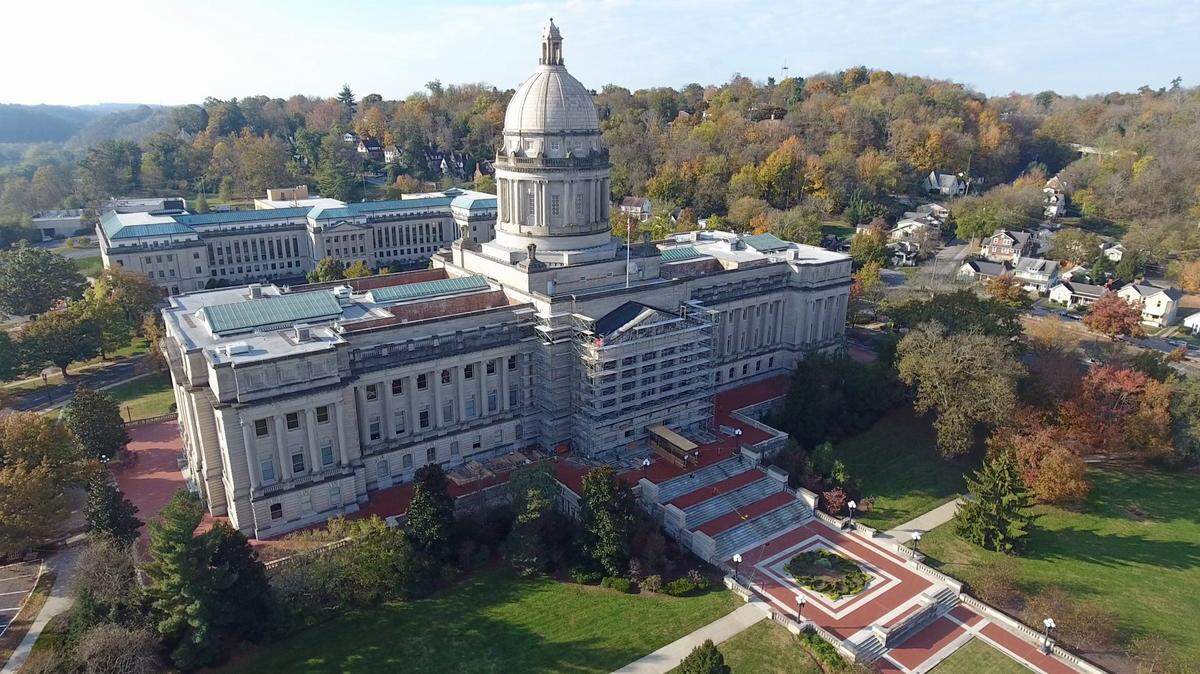 The Kentucky state capital in Frankfort KY.
