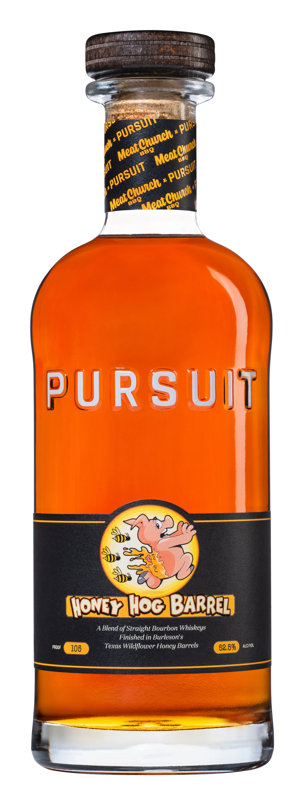 Pursuit Spirits has collaborated with Meat Church BBQ to produce Honey Hog Barrel, a blend of a Kentucky bourbon, a Tennessee bourbon and Texas honey.