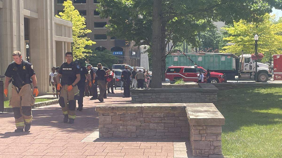 Lexington police and the fire department were called to Fayette Circuit Court for a disorder between people following a not guilty verdict in a murder trial on Thursday, June 9, 2022.