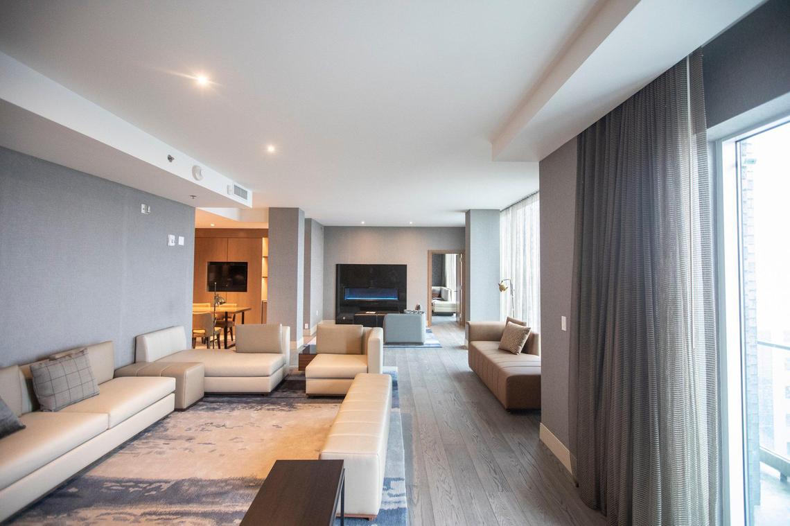 The Presidential Suite at the new City Center Marriott in Lexington.