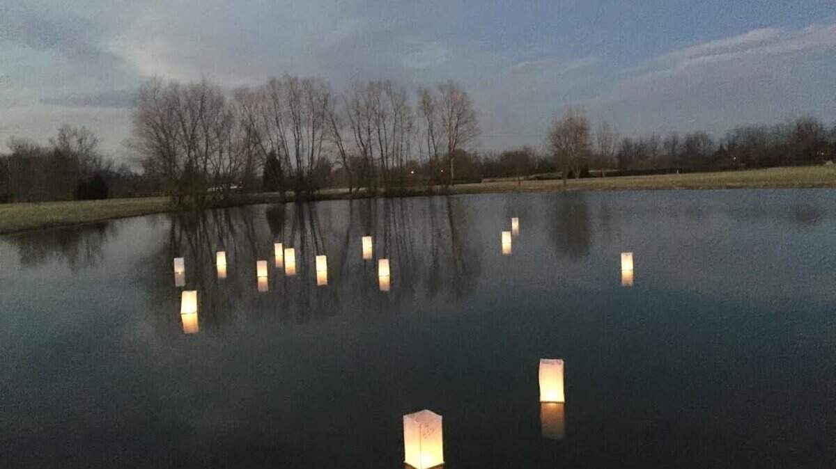 Family and friends remembered Alex Johnson at a lake near his hometown of Bowling Green recently, lighting 34 lanterns for the age he would have been on Jan. 16.