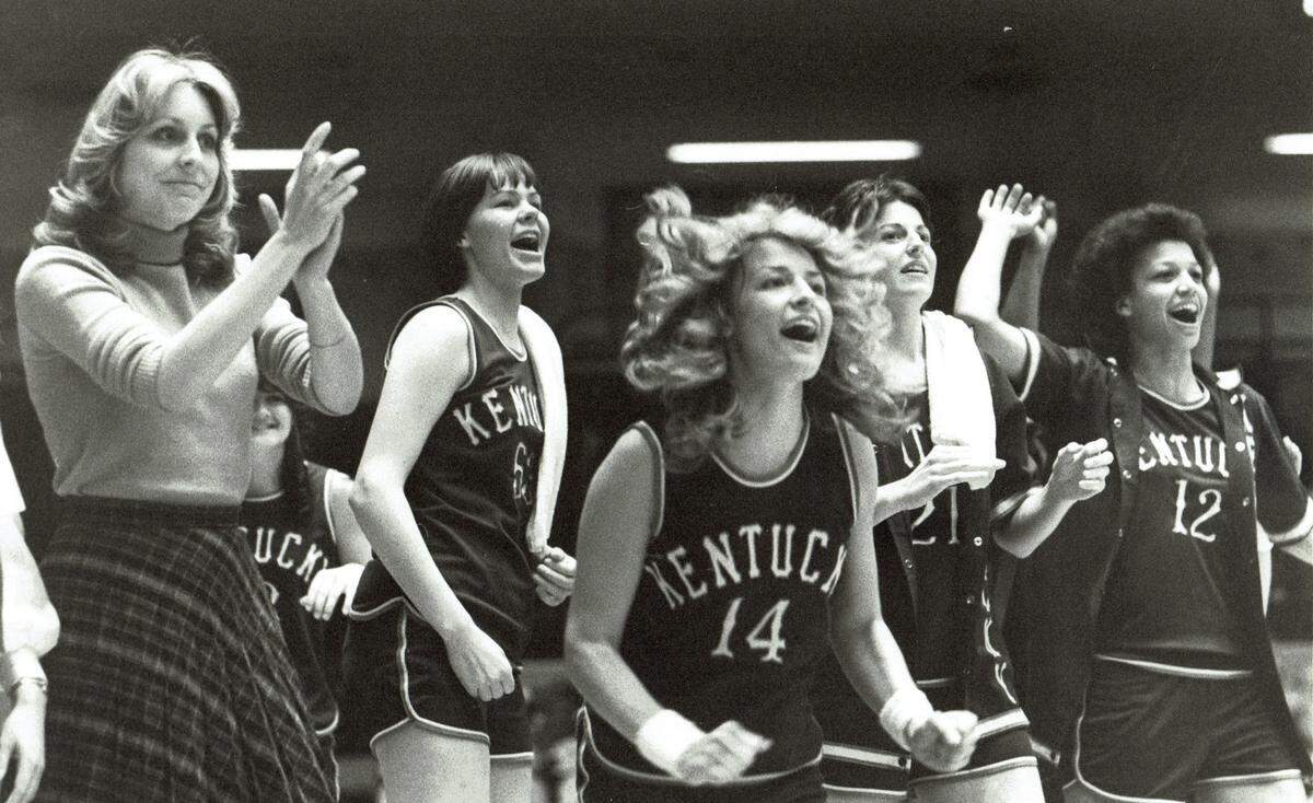 Debbie Yow, left, was the first coach to lead Kentucky to a postseason tournament.
