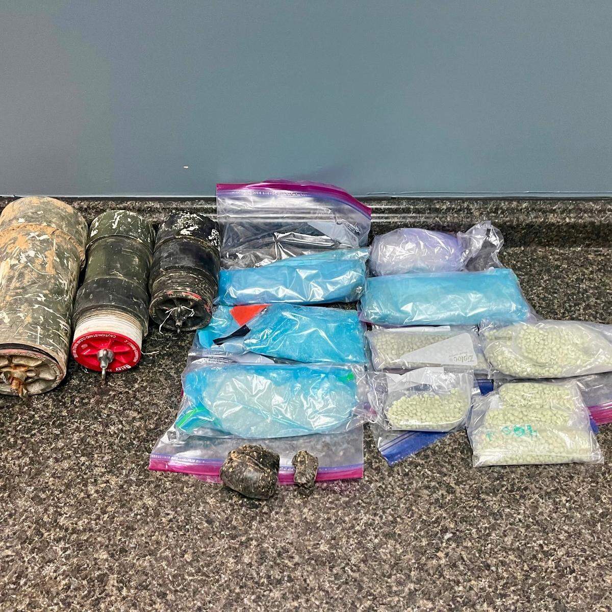 A Laurel County man is facing state and federal charges after guns, drugs, wildlife and other incriminating items were found on his property in August.