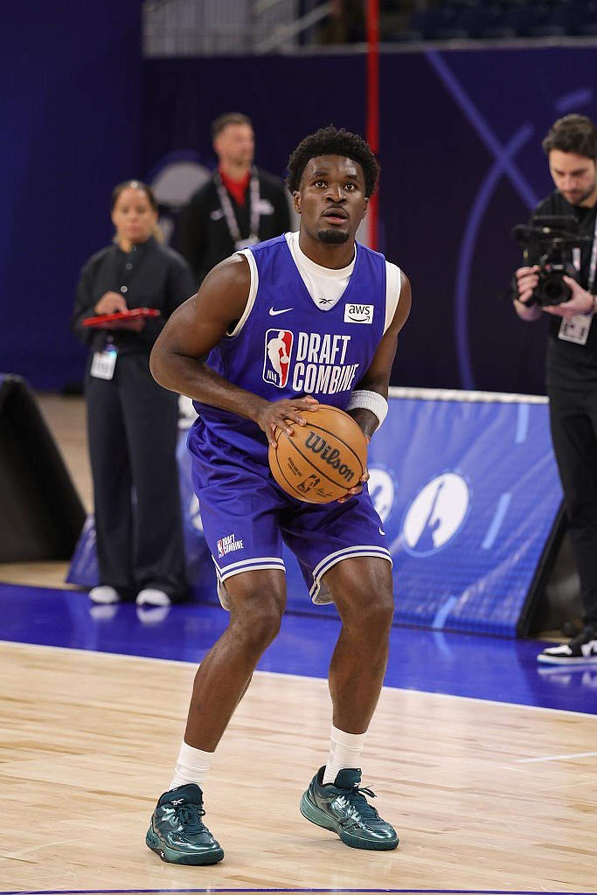 CHICAGO, IL - MAY 11: Tounde Yessoufou shoots the ball during the 2026 NBA Draft Combine on May 11, 2026 at Wintrust Arena in Chicago, Illinois. NOTE TO USER: User expressly acknowledges and agrees that, by downloading and or using this photograph, User is consenting to the terms and conditions of the Getty Images License Agreement. Mandatory Copyright Notice: Copyright 2026 NBAE (Photo by Jeff Haynes/NBAE via Getty Images)