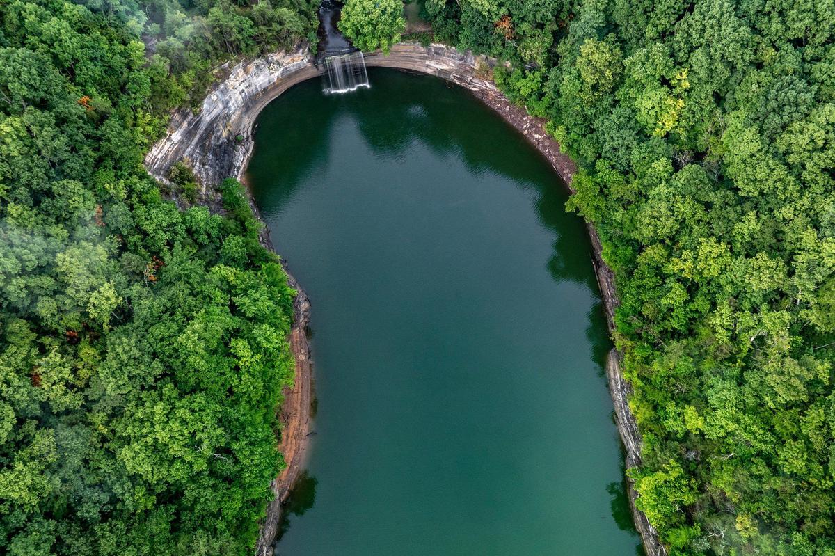Seventy Six Falls in Clinton County, Ky., is photographed Wednesday, July 19, 2024..
