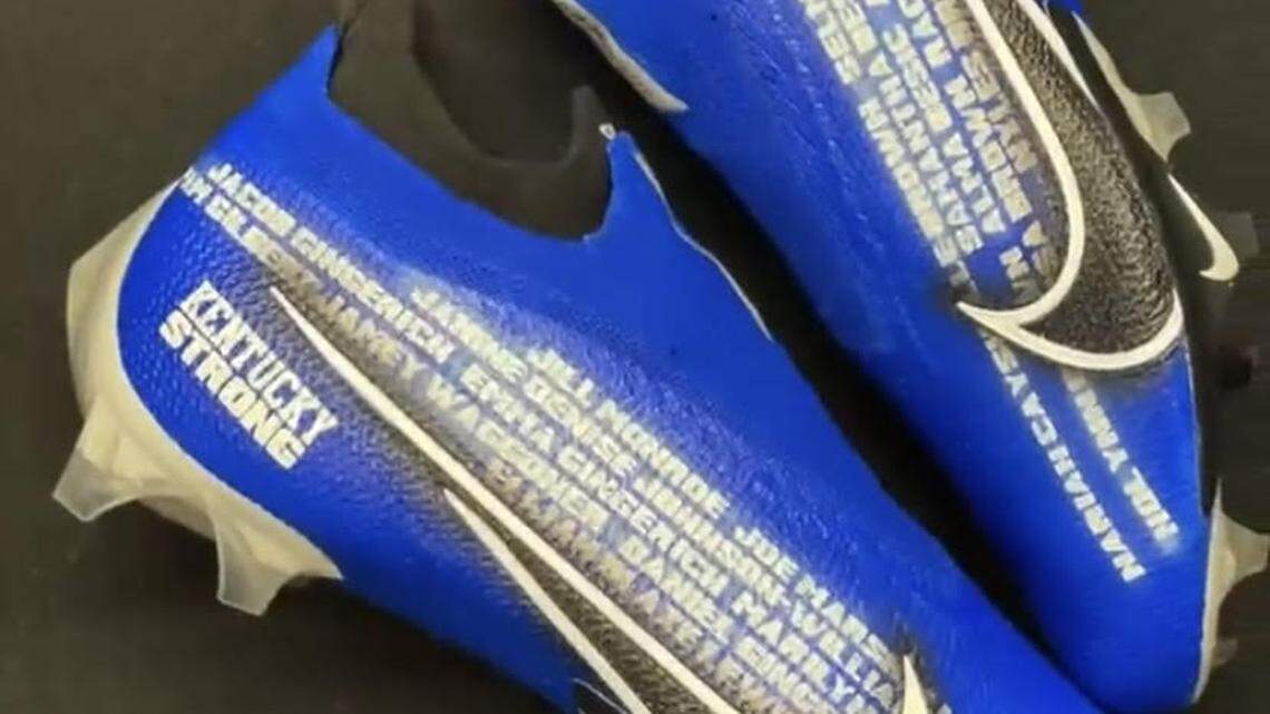 Kentucky QB Will Levis to auction off Citrus Bowl cleats for tornado relief