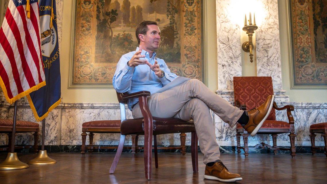 Road to 2028: Gov. Andy Beshear visits the coasts, broadcasts his agenda