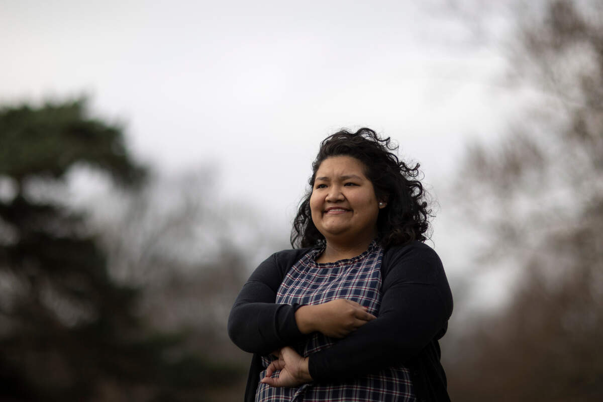 Mizari Suarez poses for a portrait at Castlewood Park in Lexington, Ky., on Thursday, Nov. 12, 2020.