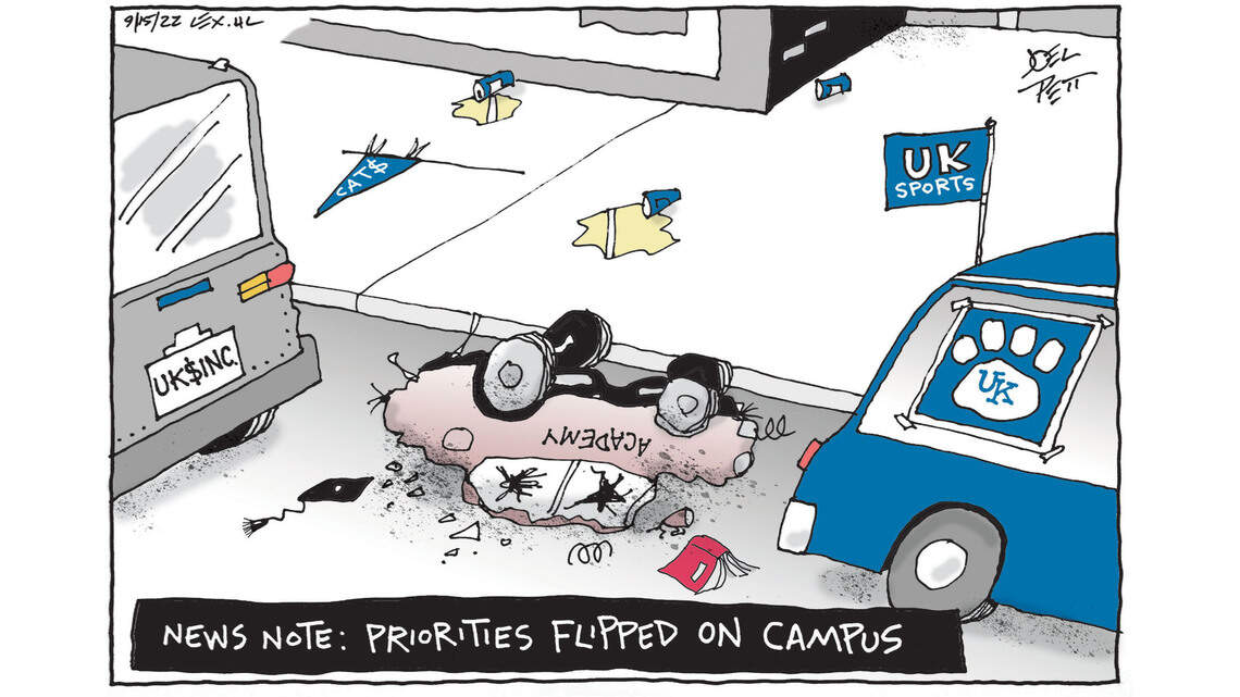 Joel Pett: UK’s flipped priorities