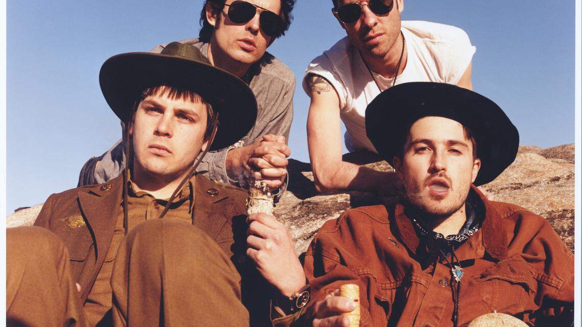 The Black Lips, clockwise from top left: guitarist Ian Saint Pé Brown, bassist Jared Swilley, singer/guitarist Cole Alexander and drummer Joe Bradley. 