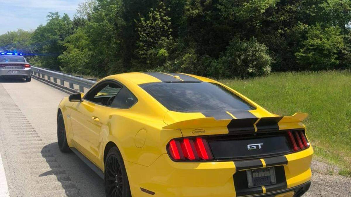 A man driving a 2015 Ford Mustang was clocked going 143 mph on the Bluegrass Parkway Saturday afternoon, the Nelson County Sheriff’s Office said.