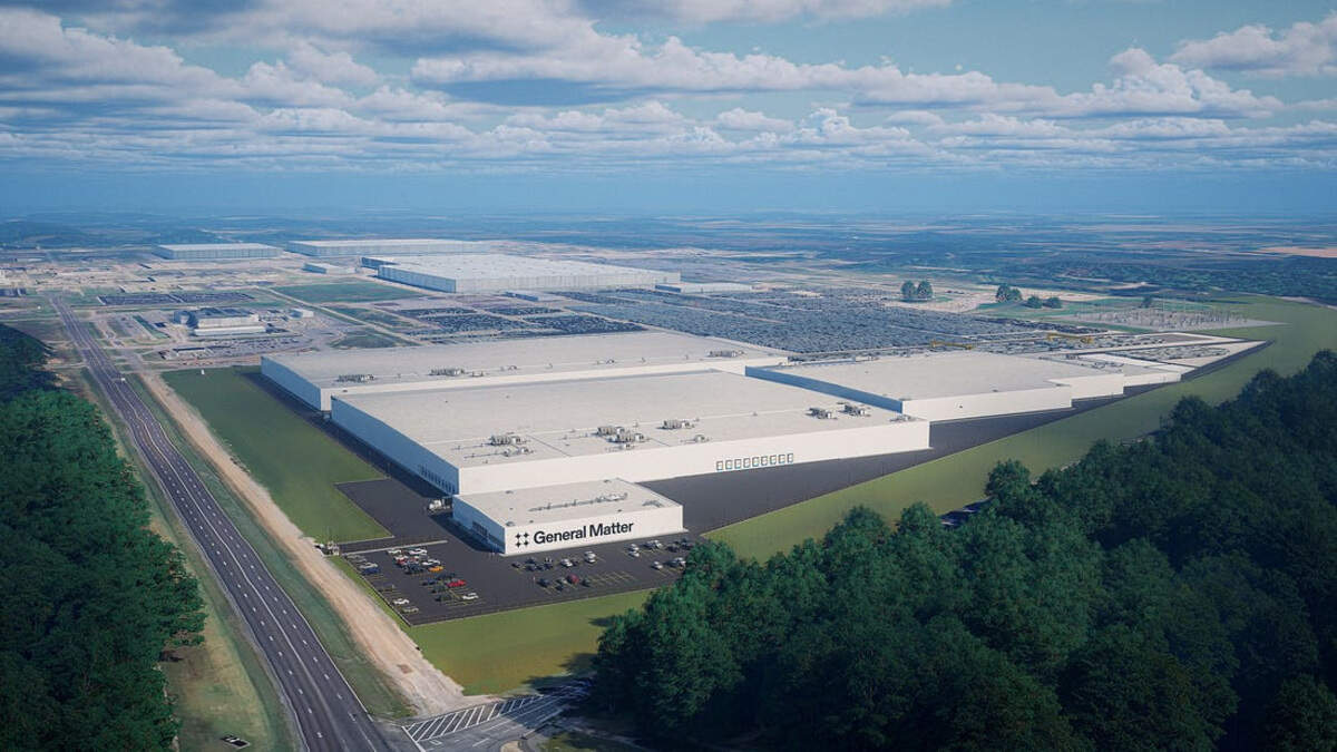 General Matter is bringing uranium enrichment back to the United States, starting at the site where the U.S. enrichment industry was born. An August 2025 rendering shows the company’s future site where it hopes to enrich uranium by the end of the decade.