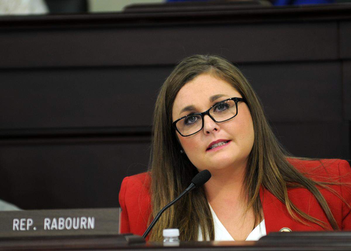 Rep. Felicia Rabourn, R- Turners Station, comments during a discussion of perspectives on critical race theory in the Interim Joint Committee on Education in July 2021.