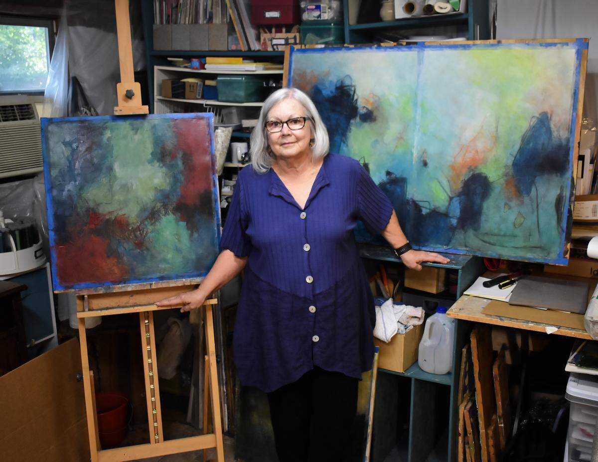 Lexington painter Willena Belden welcomes the Open Studios Weekend as a chance to reintroduce her art after taking a hiatus from local art shows to care for dying husband.