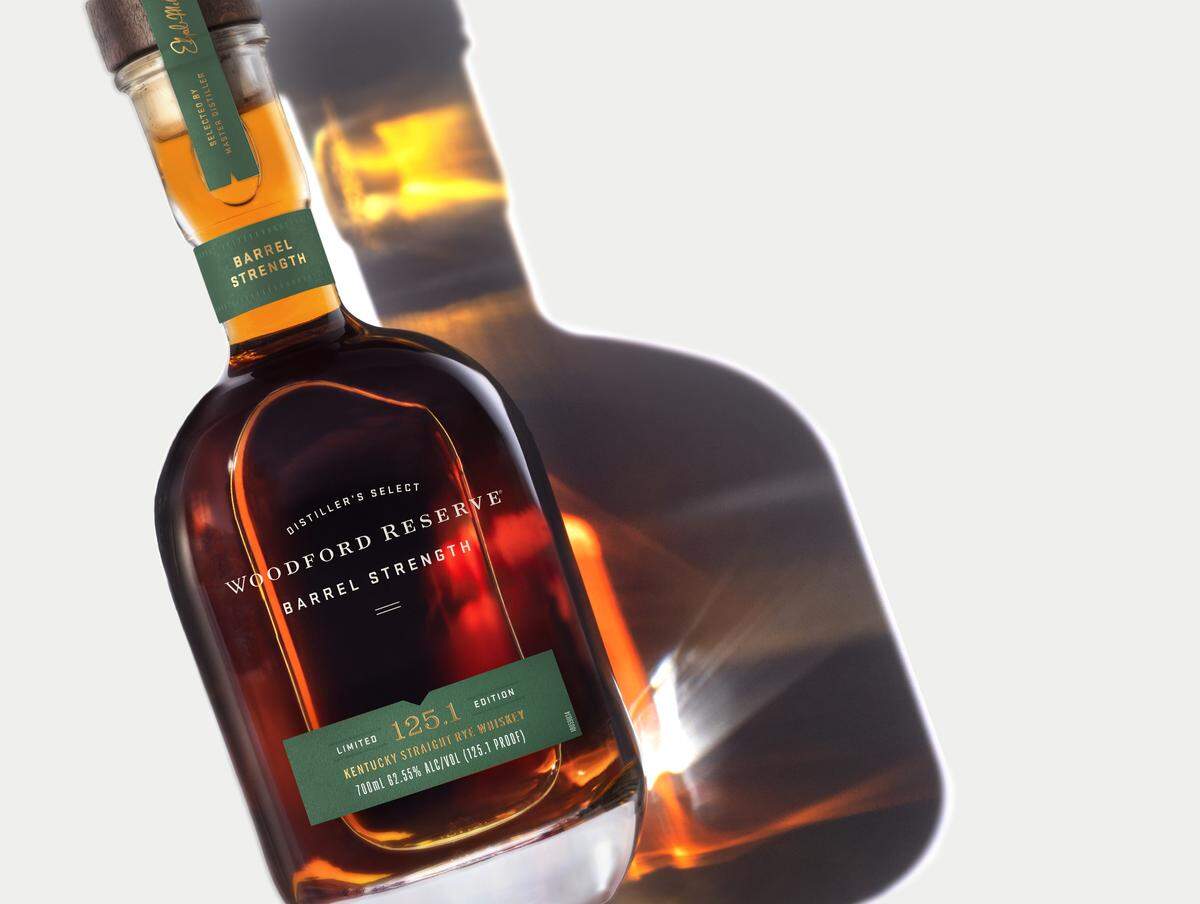 Woodford Reserve Barrel Strength Rye is made from the same mashbill as Woodford Reserve Rye but bottled at a much higher proof.