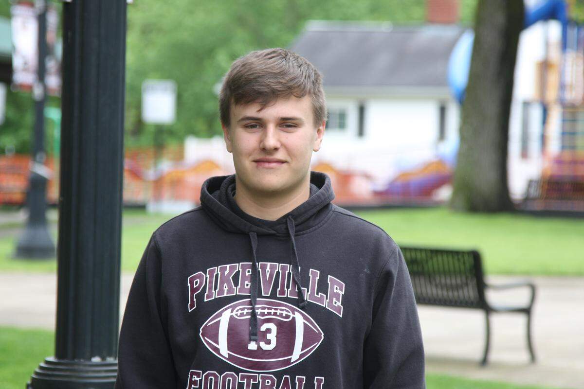 Brody Birchfield, a senior at Pikeville High School, said he and his classmates were excited to see the city’s new drive-thru yearbook.