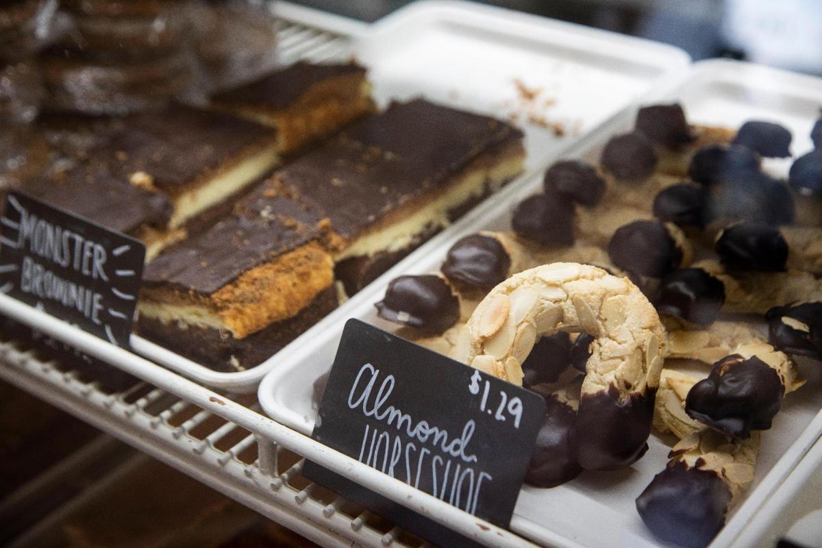 Pastries and brownies on display at Desserts by Rebecca in Georgetown, Ky., Thursday, November 19, 2020.