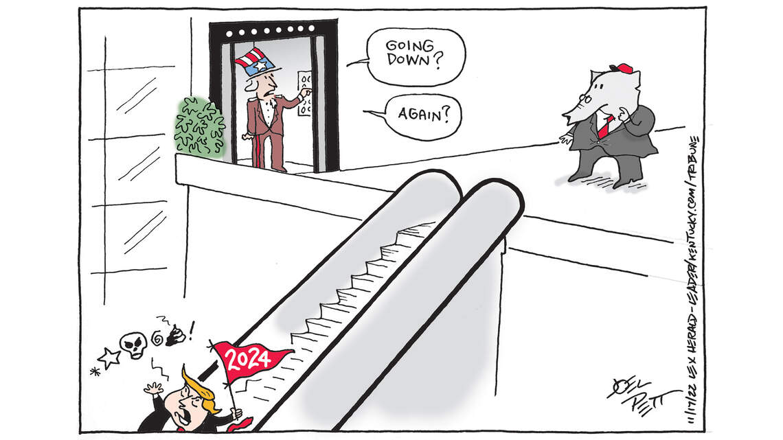Joel Pett: Stairway to nowhere