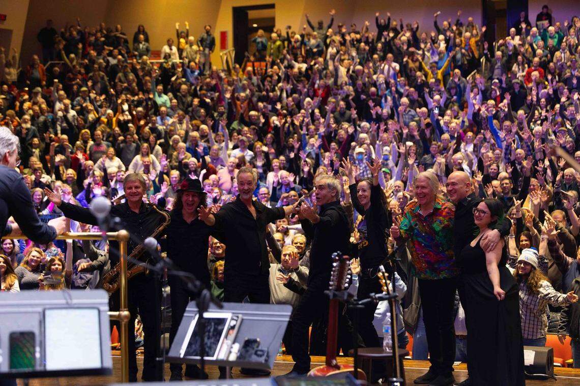 The audience at Singletary Center gave a standing ovation after last year’s concert of Pink Floyd music by the Lexington Philharmonic.