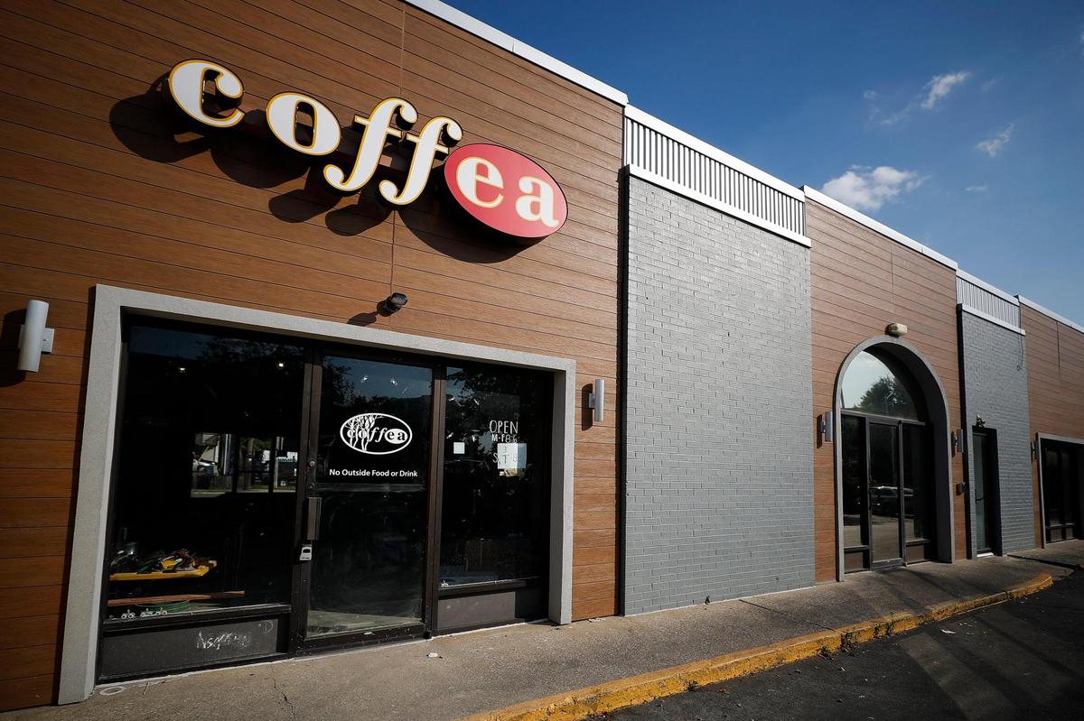The former Coffea, which closed in April, is currently a new Tropical Smoothie Cafe.