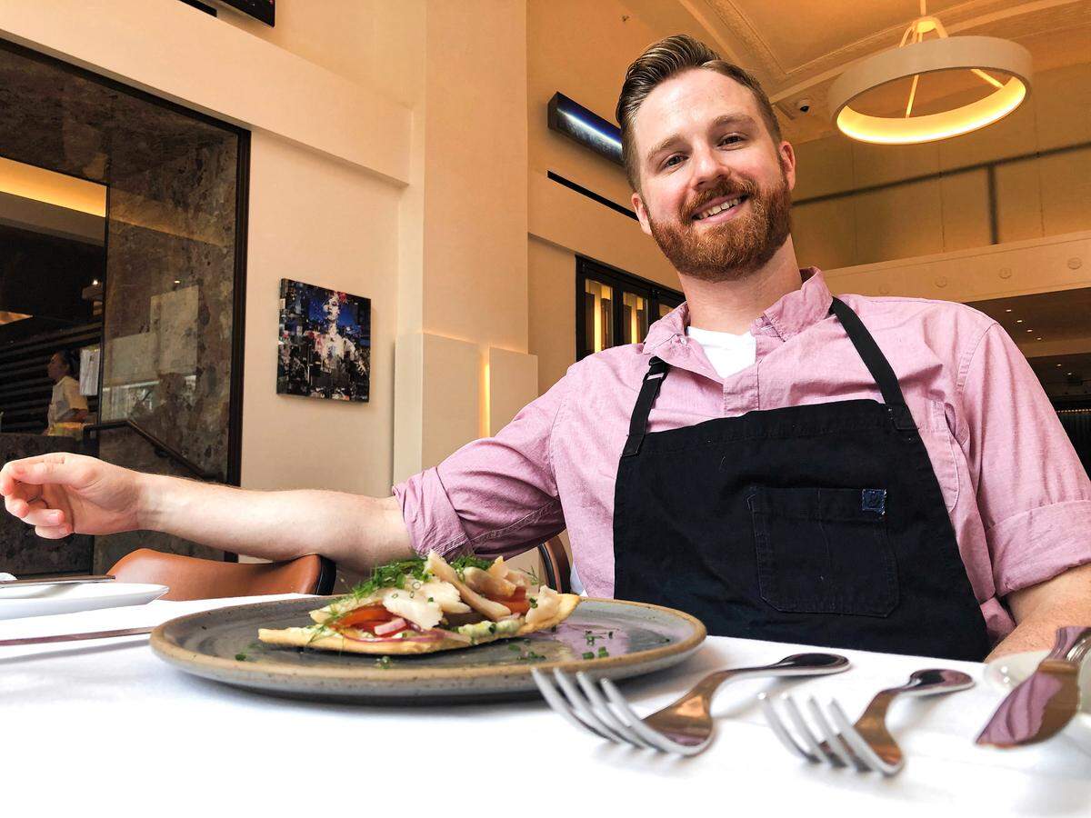 “The food is there to snack on, not to get full on,” Lockbox executive chef Cody Derosett said of the Tea Dance snack menu. “But it’s still going to be tasty.”