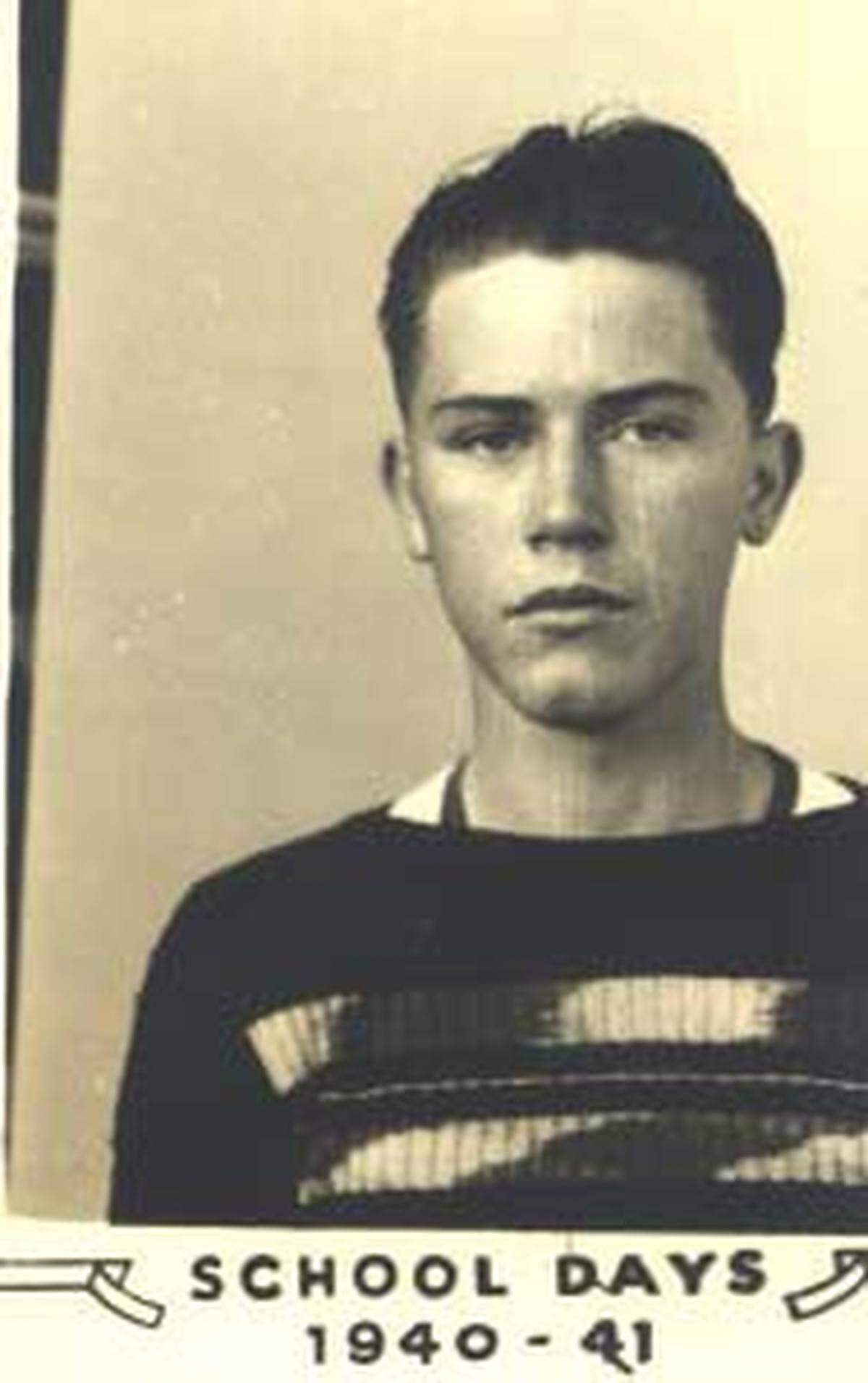 Paul Frederick while a student a Lafayette High School. He was scheduled to graduate in 1943 but left early to serve in the military. He was given his high school diploma on April 21, 2003.