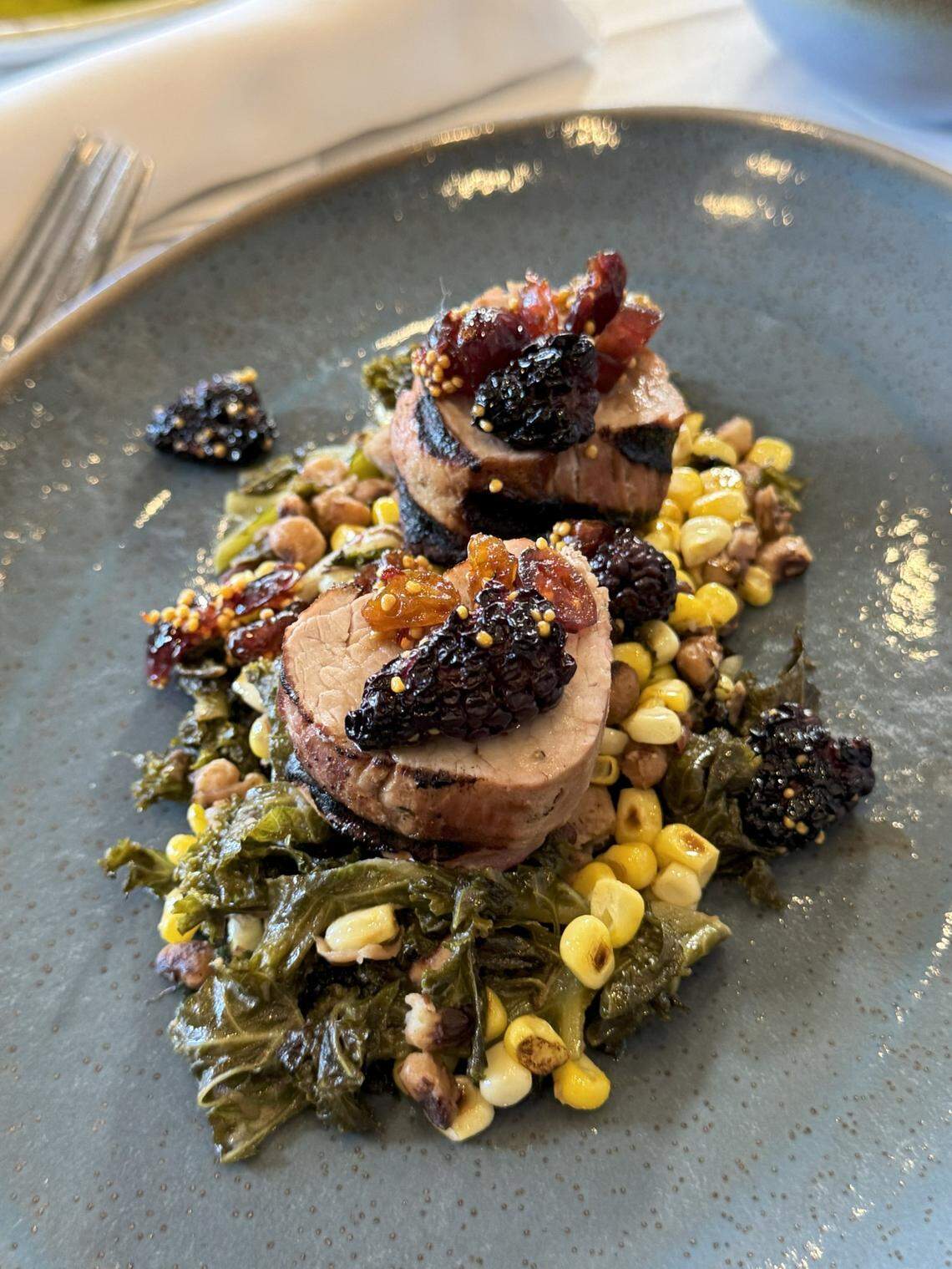Dudley’s on Short will participate in Lexington Restaurant Week from July 17-27, including a pork tenderloin served with succotash and blackberry jam.