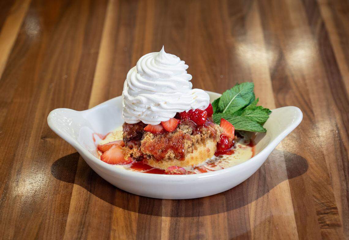 Malone’s will participate in Lexington Restaurant Week from July 17-27, including a strawberry shortstack dessert.