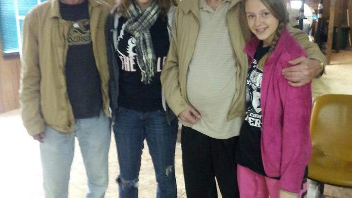 From left, Jackie Cornett; his daughter Casey Cornett; his father, Jackie Cornett Sr.; and his daughter Taylor Cornett. The younger Jackie Cornett and Taylor were killed in a shooting Tuesday in Hazard.