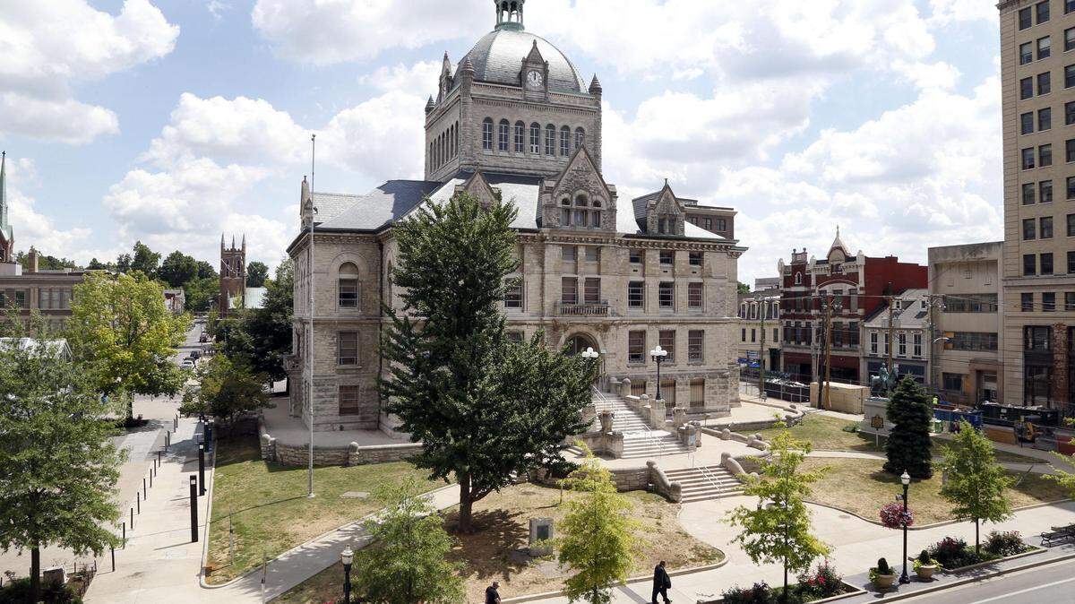 The old Fayette County Courthouse on West Main Street in Lexington.