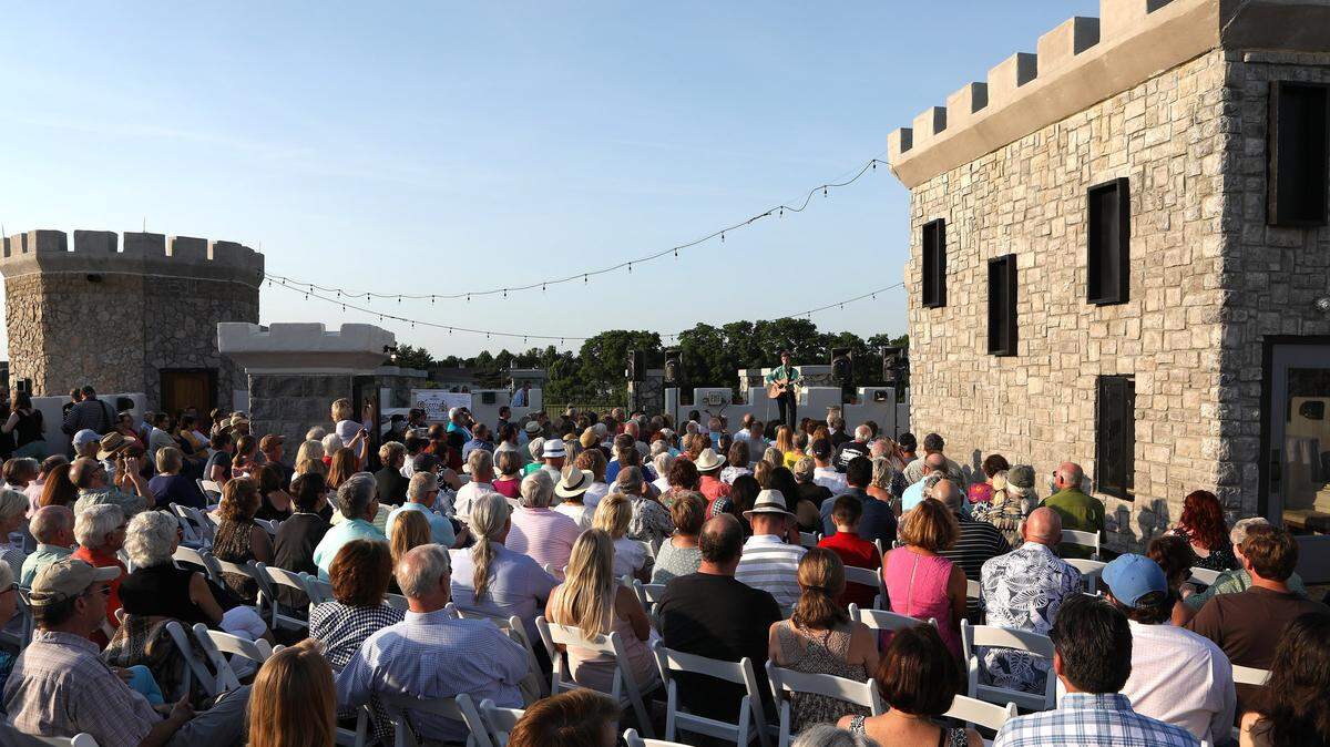 Parker Hastings played on the roof of The Kentucky Castle as part of the Concerts at the Castle series last summer. On Thursday, bluegrass group the Grascals will take the stage at the iconic Central Kentucky landmark.