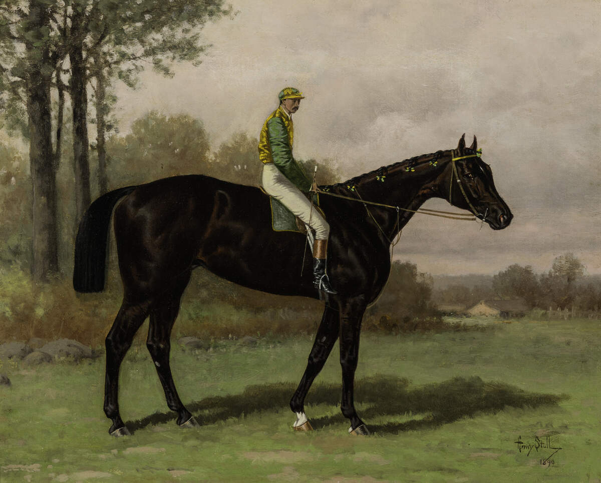 Tournament with Edward ’Snapper’ Garrison Up, 1890, by Henry Stull; Oil on canvas.