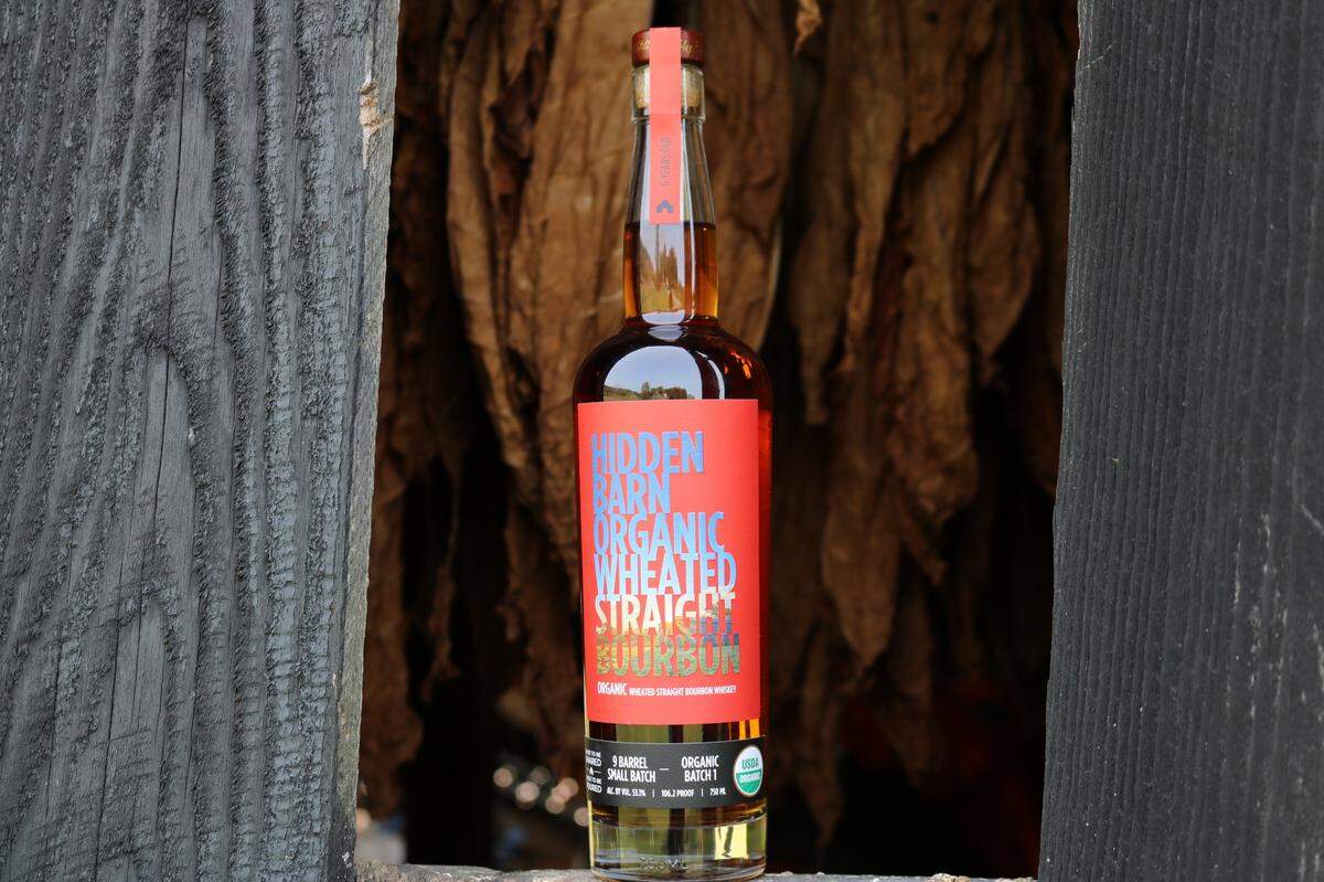 Hidden Barn Organic Bourbon was blended by master taster Jackie Zykan for Neeley Family Distillery.
