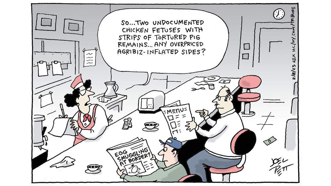 Joel Pett: Poor eating habits