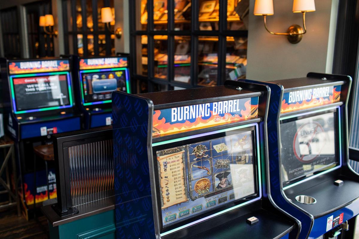 There are more than 500 Pace-O-Matic “gray slot machines” throughout Kentucky, including at Jake’s Cigar Bar in Nicholasville. The unregulated gaming machines require a player to do more than push a button like a typical slot machine, making them a game a skill the manufactures say.