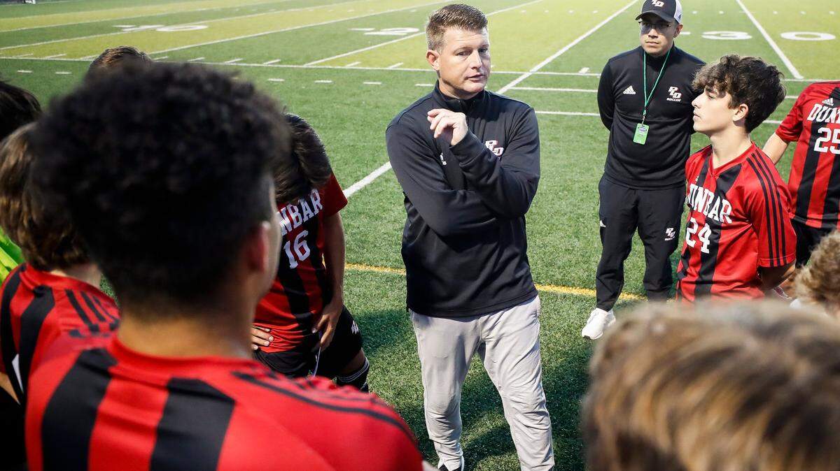 Coach James Wray’s Dunbar Bulldogs have won two consecutive state championships and three straight 11th Region titles. Dunbar lost a dozen seniors to graduation after last season but looks poised for another championship run after opening the season with a 3-3 tie vs. Lexington rival Frederick Douglass on Tuesday night.