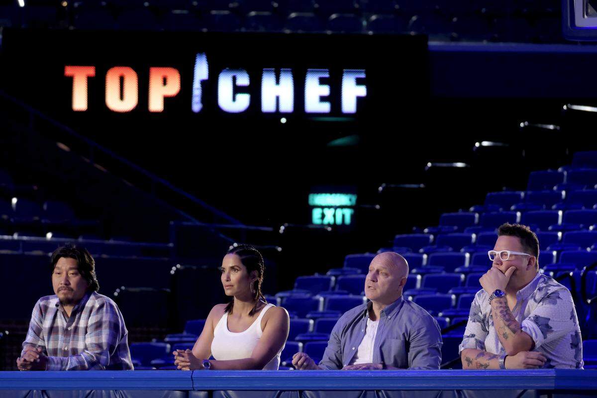 “Top Chef” judges Ed Lee, Padma Lakshmi, Tom Colicchio and Graham Elliot decided that undercooked ribs were worse than waffle mix.