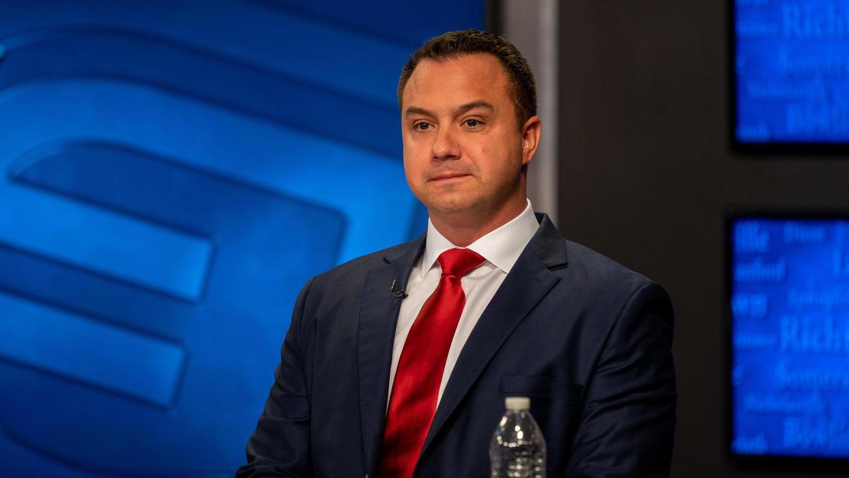 Alan Keck at the Governor (Republican) debate at KET on Monday May 1, 2023 in Lexington, Ky.