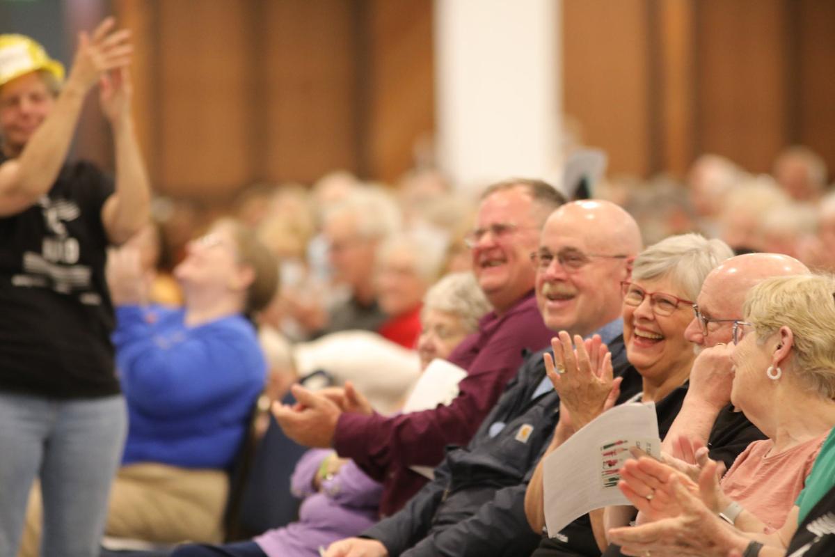 The crowd cheers as the votes are a unanimous “yes” form all councils present during the BUILD’s 2024 Nehemiah Action Assembly at the Central Bank Center in Lexington, Ky on April 30, 2024.