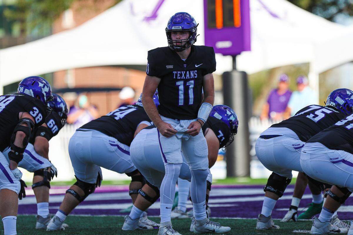 When ex-Kentucky quarterback Beau Allen (11) entered the transfer portal in late July and told recruiters who subsequently called him that he was looking for a chance to compete for a starting job this season, “most people thought I was pretty insane,” Allen said. However, the former Lexington Catholic star found a place, Tarleton State, where he eventually became the No. 1 quarterback.