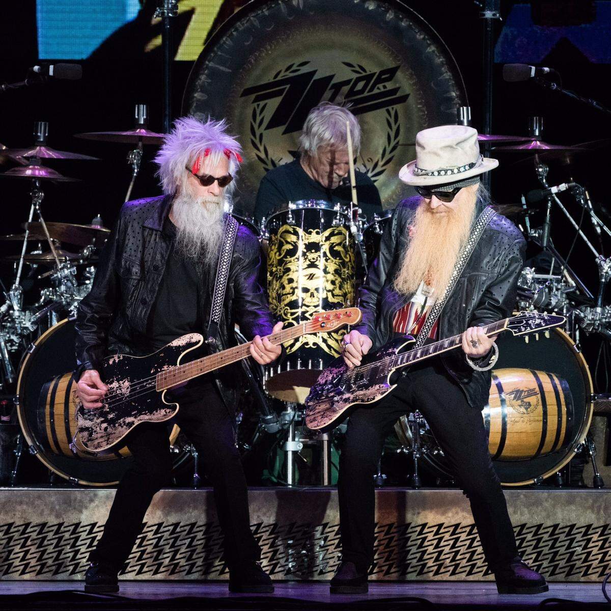 ZZ Top, from left: Elwood Francis, Frank Beard, Billy F. Gibbons.