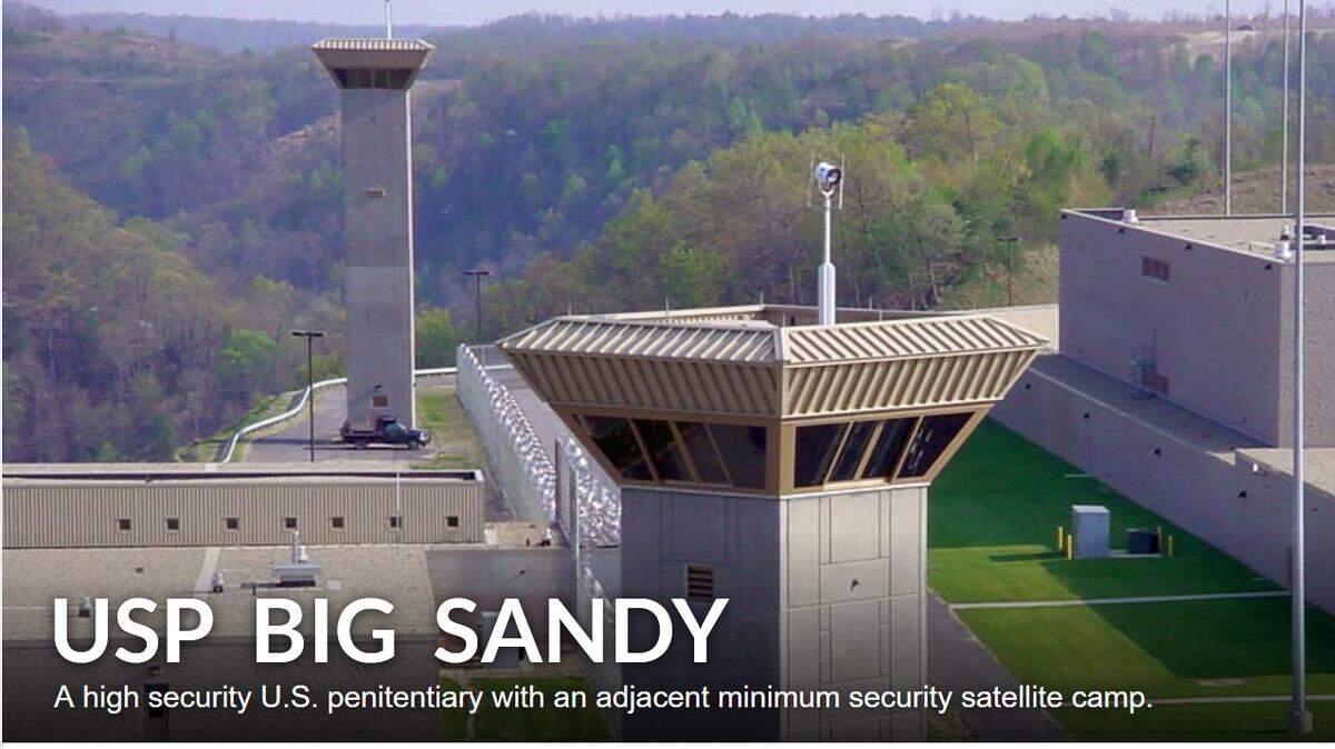 The federal prison in Martin County, called USP Big Sandy, was built on a former surface mine.