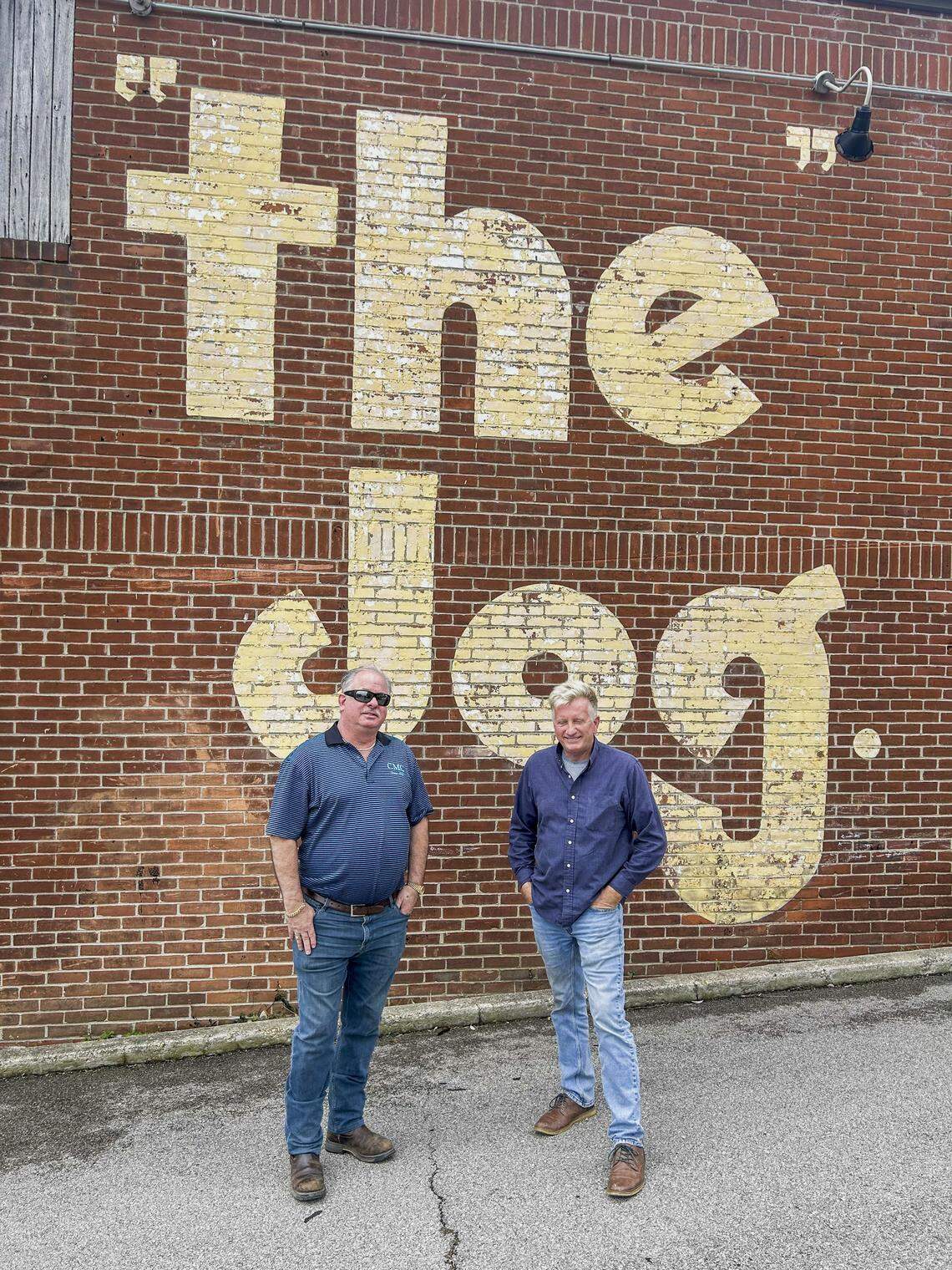 Longtime friends and Richmond natives Robbie Robertson, left, and Jack VanWinkle purchased the iconic Family Dog building and plan to reopen the once popular college bar. For decades the Family Dog was a downtown Richmond hotspot for EKU students and others.