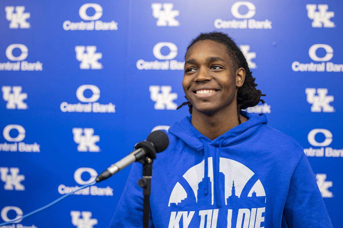 Jasper Johnson led Woodford County High School in Versailles to the semifinals of the state tournament as a sophomore in 2023. He’s now a freshman at Kentucky.