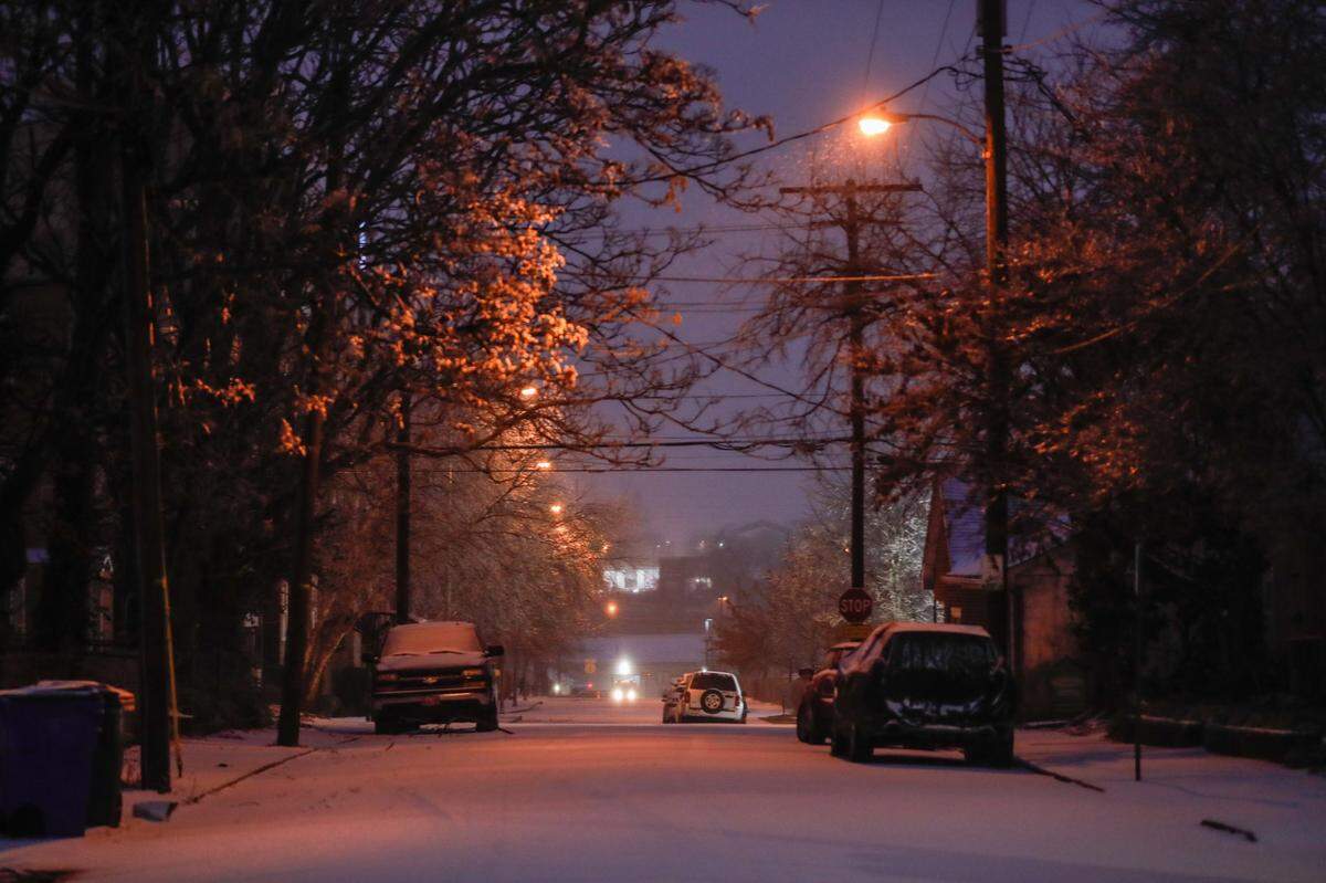 A winter storm left behind layers of ice, sleet and snow for many residents across Kentucky on Thursday.