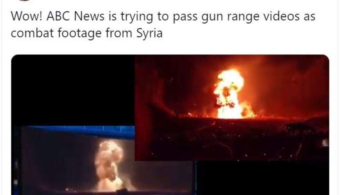 ABC News apologizes for saying footage from Kentucky gun range was Syria bombing