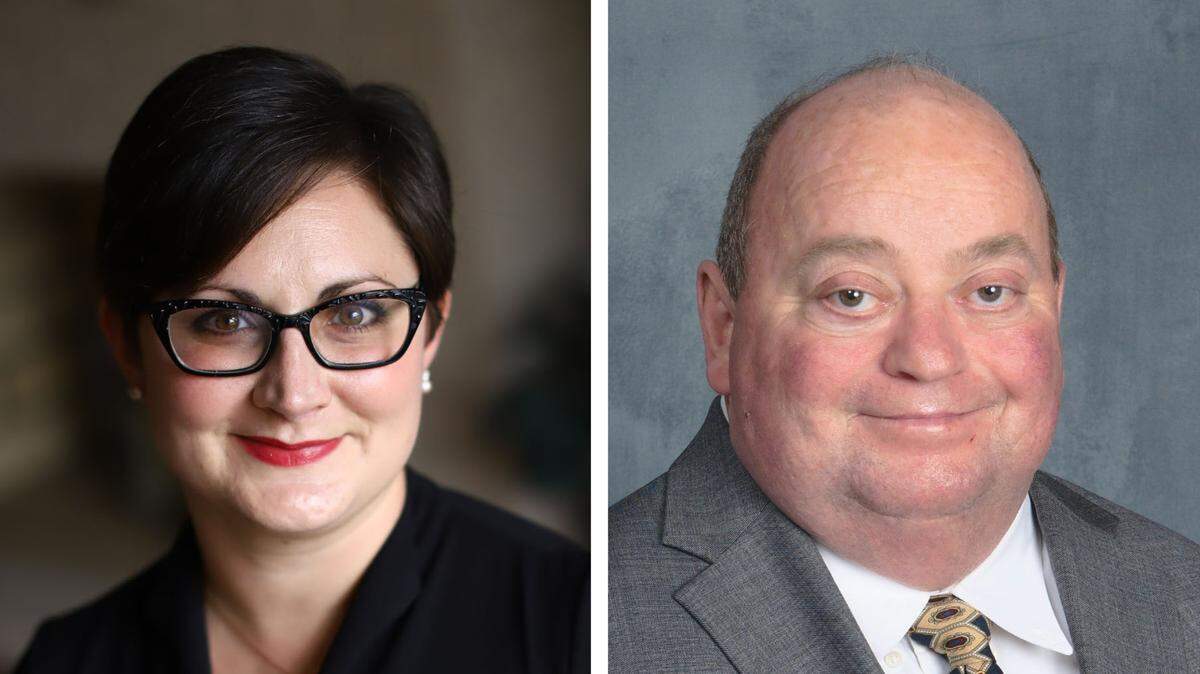 Whitney Elliott Baxter, left, Willy Fogle
